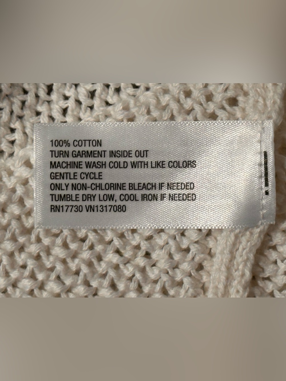 wild fable White Knit V-Neck Sweater Top with Black Details 100% Cotton - Picture 7 of 10